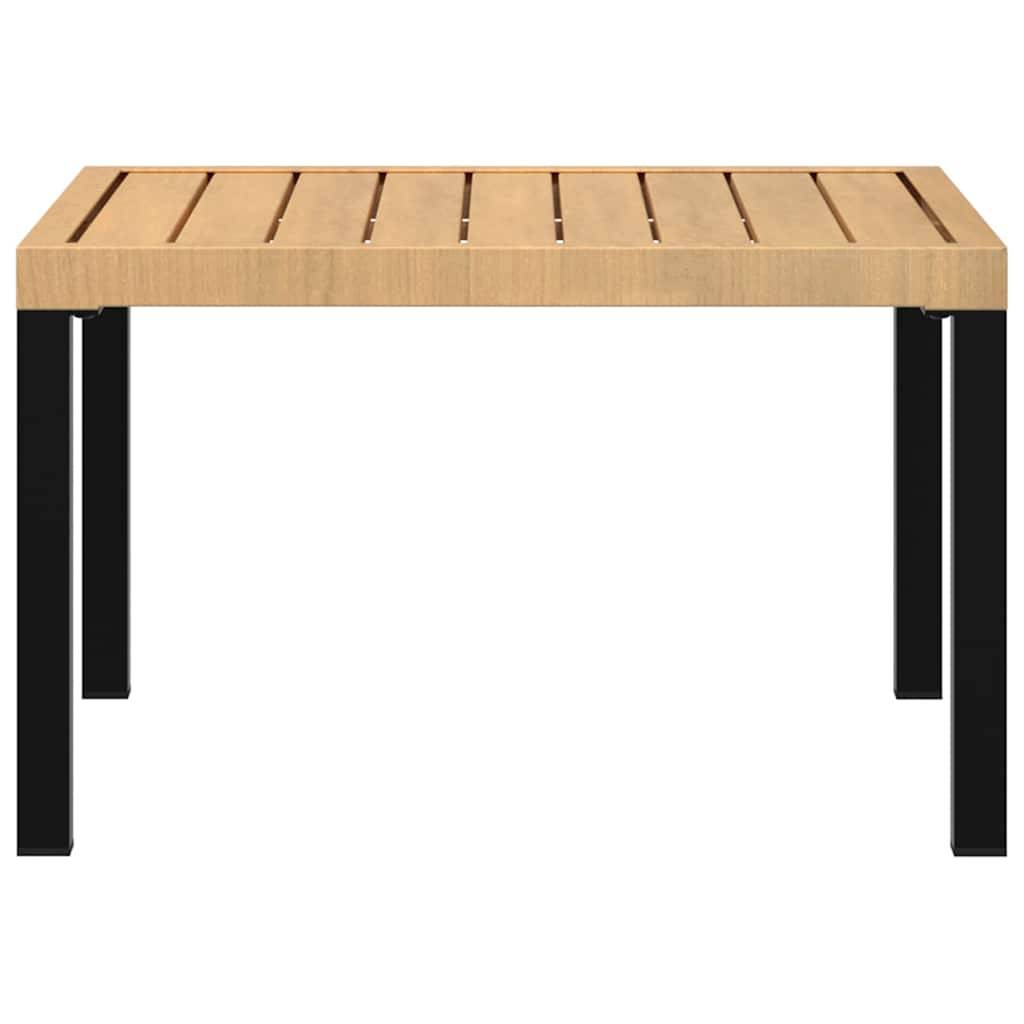 Maison Chic - Table d'extérieur - Table basse de jardin - Table de jardin noir 65x65x40 cm aluminium MP736 - Image 4