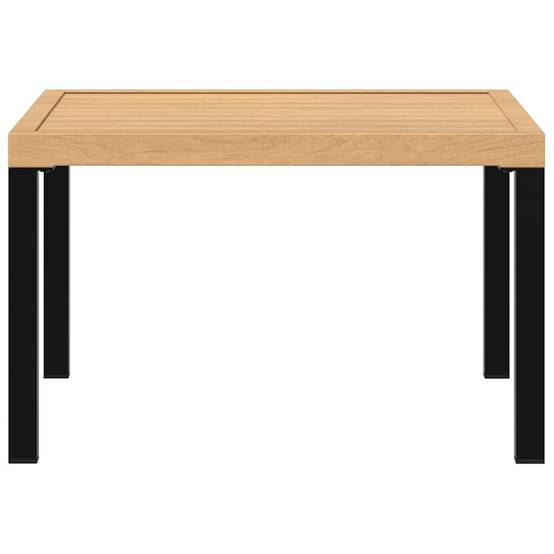Maison Chic - Table d'extérieur - Table basse de jardin - Table de jardin noir 65x65x40 cm aluminium MP736 - Image 3