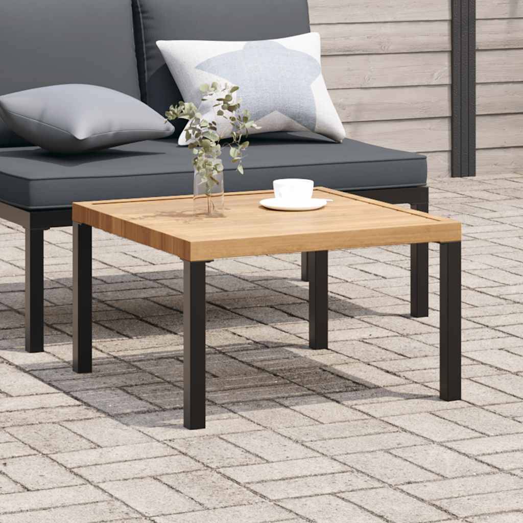 Maison Chic - Table d'extérieur - Table basse de jardin - Table de jardin noir 65x65x40 cm aluminium MP736 - Image 2
