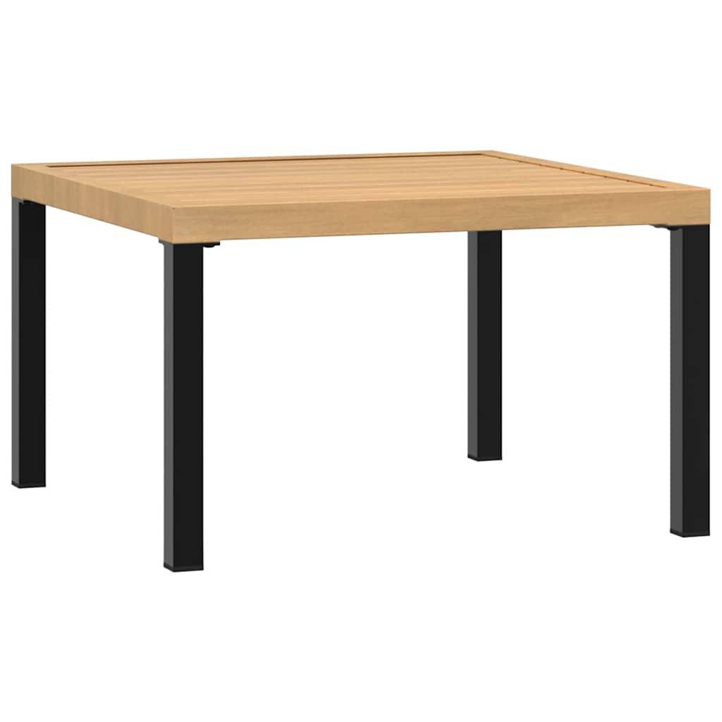 Maison Chic - Table d'extérieur - Table basse de jardin - Table de jardin noir 65x65x40 cm aluminium MP736 - Image 5