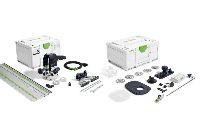 Défonceuse OF 1010 REBQ-FS-Set - FESTOOL - avec accessoires - rail - 2 Systainer - 578051 - Image 1