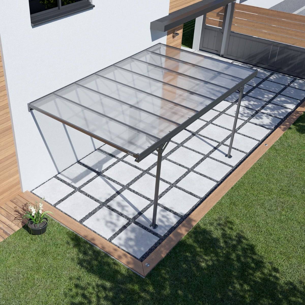 Carport adossé aluminium Trigano - Mistral Wall - 15 m² - Image 3