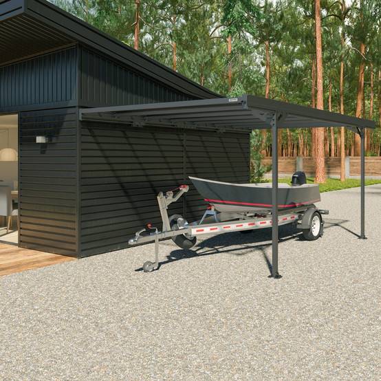 Carport adossé aluminium Trigano - Mistral Wall - 15 m² - Image 5