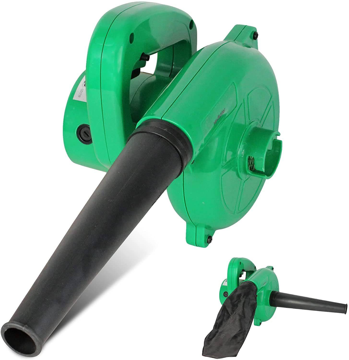 Mini Souffleur de Feuilles Electrique Sac de récupération Longueur du Câble 180cm Compact, Pratique et Léger Jardin - Image 1