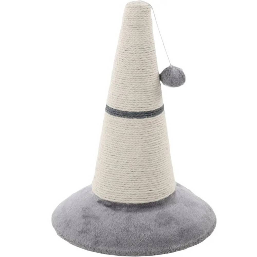 Cône griffoir, Elmo gris et blanc ø 33 x 45 cm pour chat - Image 3