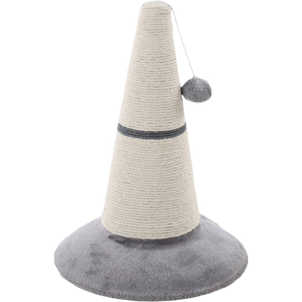 Cône griffoir, Elmo gris et blanc ø 33 x 45 cm pour chat - Image 1