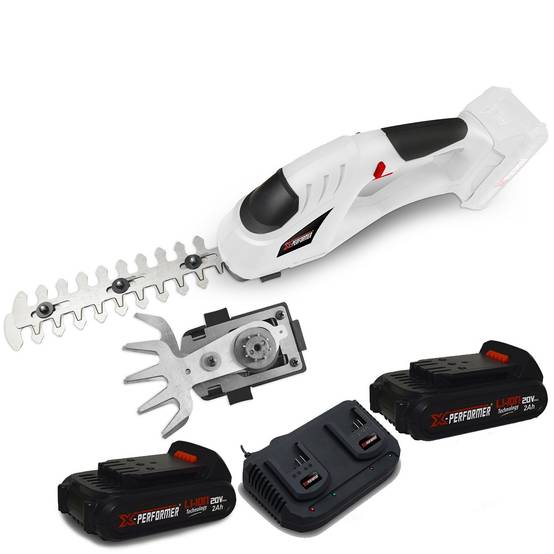 Cisaille de jardin Portative - Sculpteur de haies 2 EN 1 20V Xperformer XPCSTH20LI - 2 Batteries 2Ah et DOUBLE chargeur - Image 1