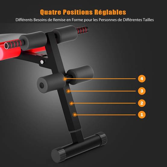 Banc De Musculation Pliable Abdos Et Sit-up Avec 5 Rouleaux De Mousse Charge 130kg Noir Et Bleu Banc De Musculation Pliable Abdos Et Sit-up Avec 5 Rouleaux De Mousse Charge 130kg Noir Et Bleu