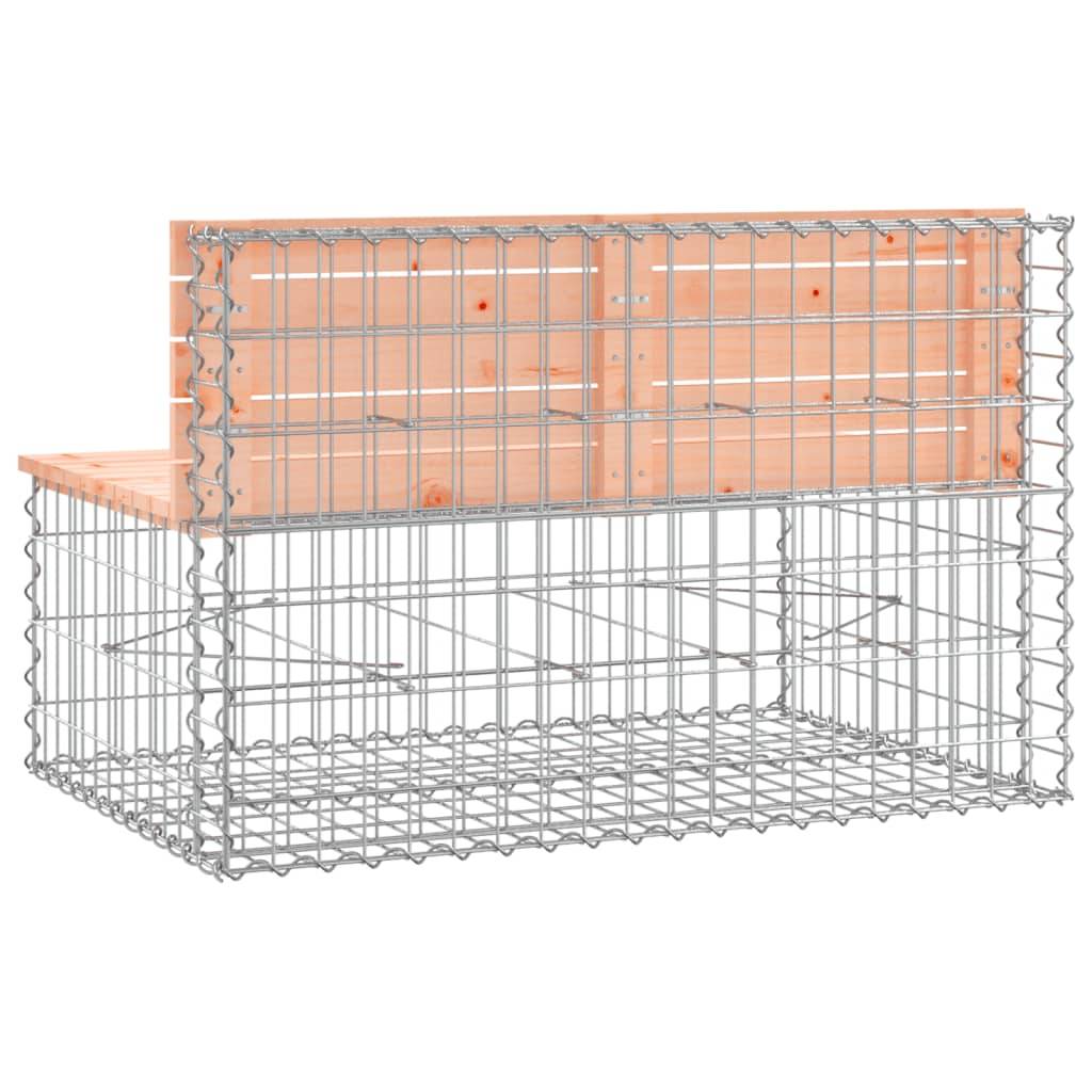 Maison Chic - Banc de jardin - Banc d'extérieur - Banquette design gabion 103x70x65cm bois massif de douglas - Image 5