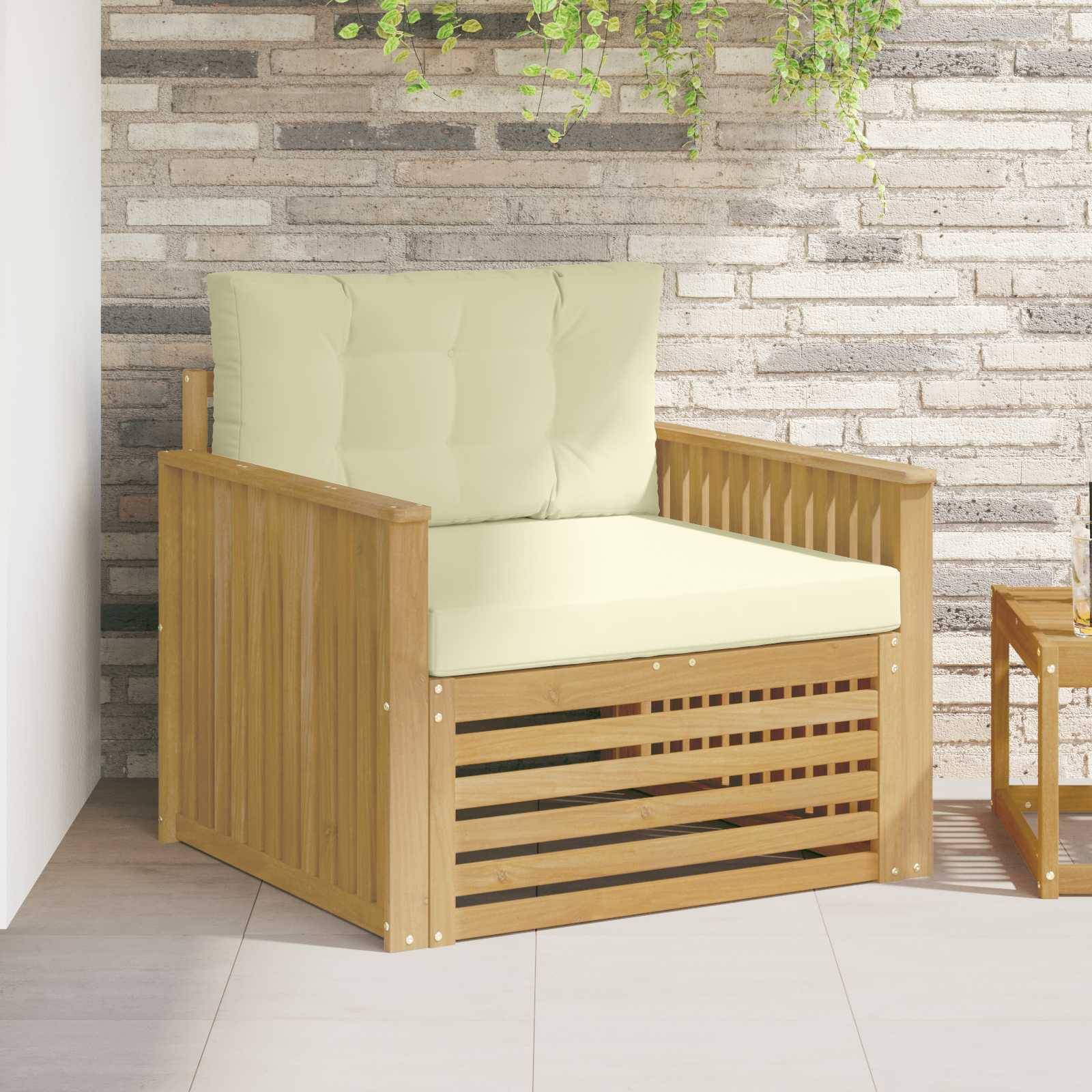 Vidaxl - Canapé d’extérieur Polyester Blanc vidaXL 3439132 - Image 1