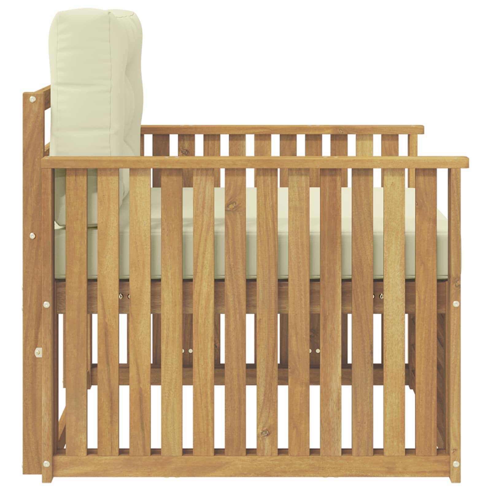Vidaxl - Canapé d’extérieur Polyester Blanc vidaXL 3439132 - Image 5