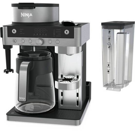Machine a Cafe - Cafetiere Electrique a café 2en1 filtre et capsules - NINJA Prestige- Buse a lait intégrée - 1550W - Image 1