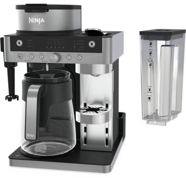 Machine a Cafe - Cafetiere Electrique  a café 2en1 filtre et capsules - NINJA Prestige- Buse a lait intégrée - 1550W - Image 1