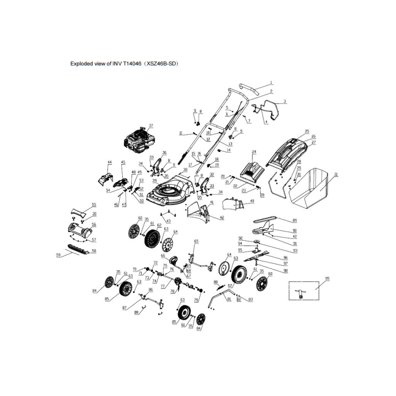 Bielle - 1003584000 pour INV T14046, INV T1456 H2