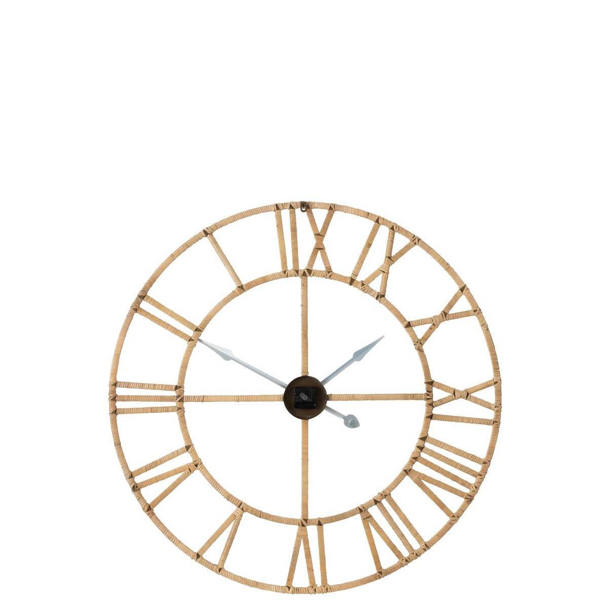 Horloge Murale en Rotin "Roman" 100cm Naturel - Image 2