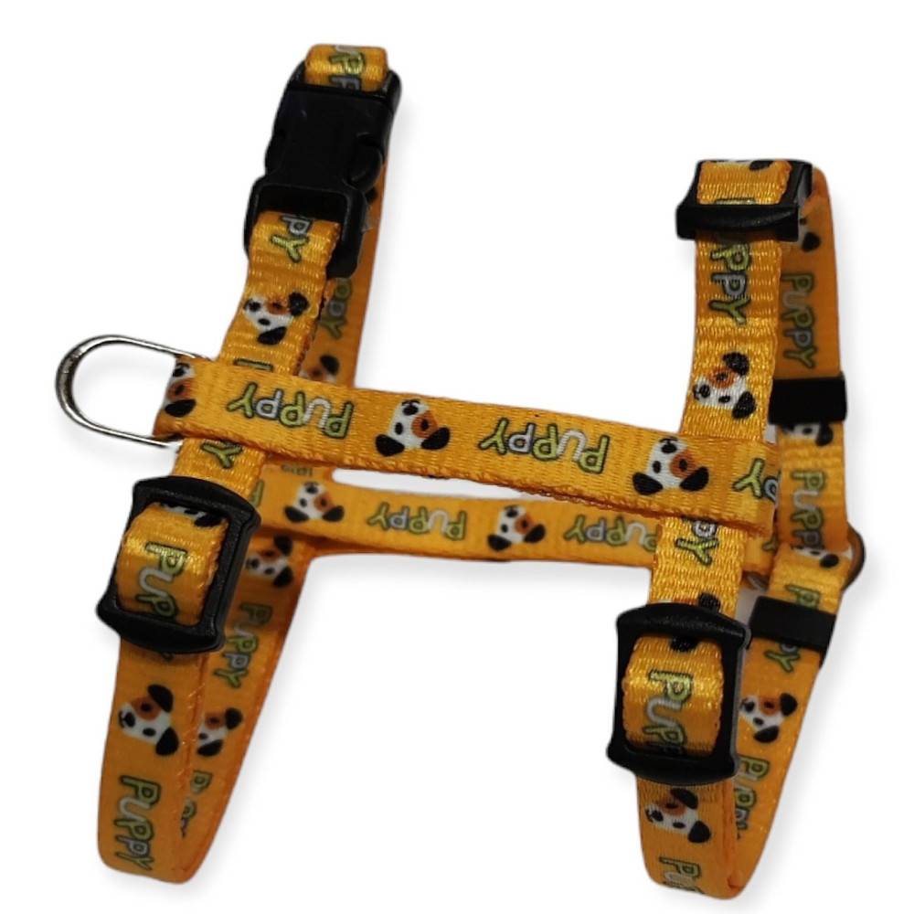 animallparadise - Harnais XS 8 mm 18 à 29 cm jaune PUPPY MASCOTTE  pour chiots - Image 1