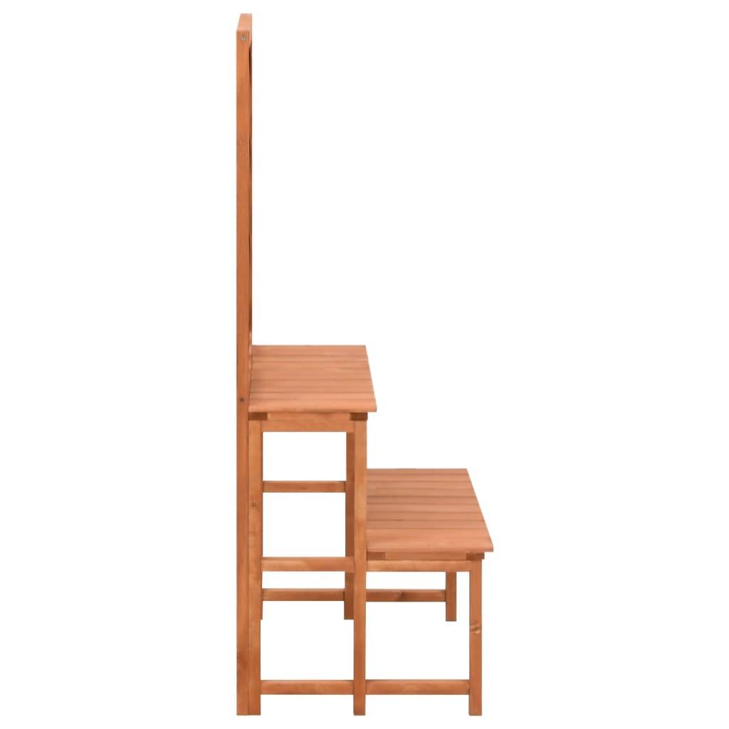 PANGIVO - Support de plantes avec treillis bois de sapin naturel 70 x 42 x 115 cm - PANGIVO - Image 3