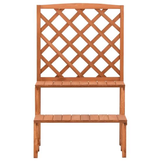 PANGIVO - Support de plantes avec treillis bois de sapin naturel 70 x 42 x 115 cm - PANGIVO - Image 2