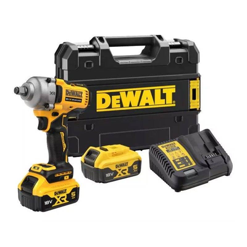 Boulonneuse à chocs 1/2' compacte XR 18V - DEWALT - avec 2 batteries 18V 5.0Ah - chargeur - coffret - DCF892P2T-QW - Image 1