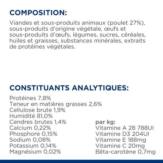 PATEE CHAT ADULT PRESCRIPTION DIETS METABOLIC POULET (sachet) - HILL'S 12*85 g - Image 8