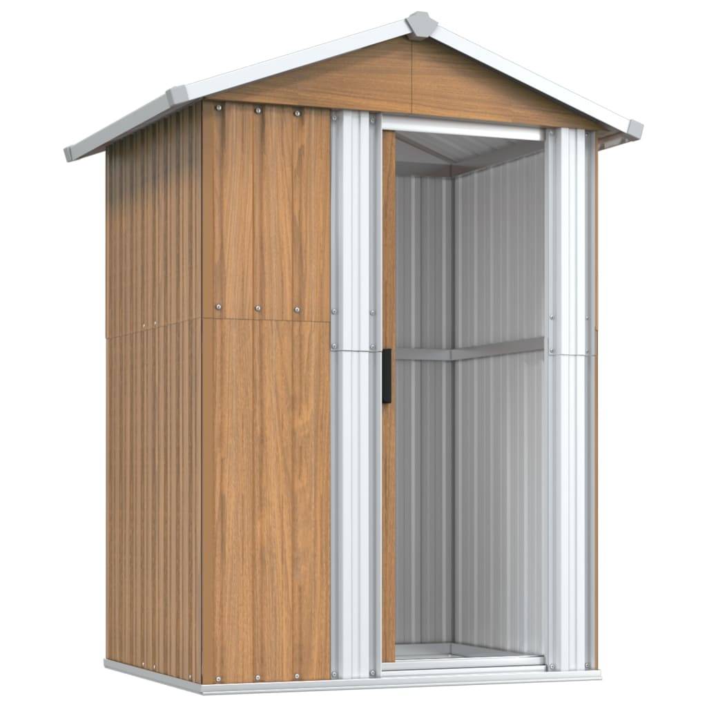 Vidaxl - Abri de jardin marron 126 x 97,5 x 177 cm en acier galvanisé vidaXL 316236 - Image 5