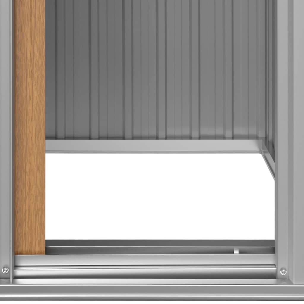 Vidaxl - Abri de jardin marron 126 x 97,5 x 177 cm en acier galvanisé vidaXL 316236 - Image 4