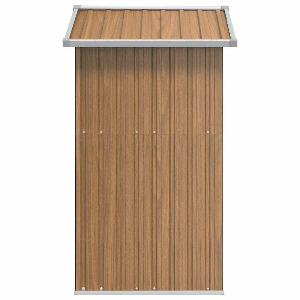 Vidaxl - Abri de jardin marron 126 x 97,5 x 177 cm en acier galvanisé vidaXL 316236 - Image 6