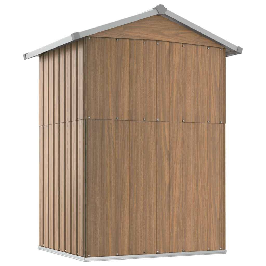 Vidaxl - Abri de jardin marron 126 x 97,5 x 177 cm en acier galvanisé vidaXL 316236 - Image 7