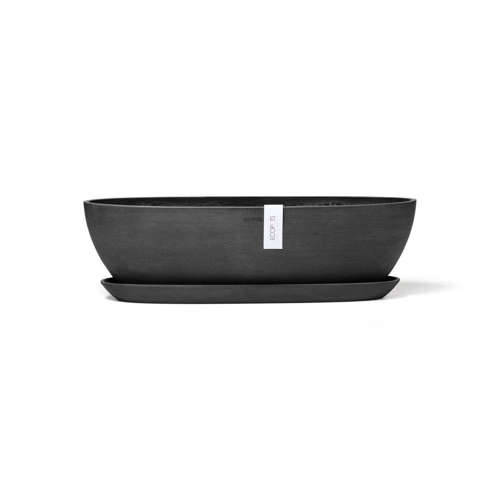 Ecopots - Soucoupe Sofia Long Gris Foncé - 49,4 x 13,6 x H. 3 cm ECOPOTS