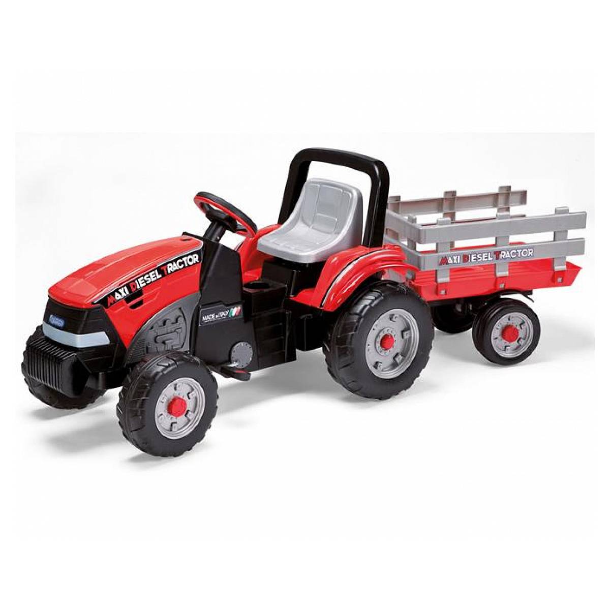 Tracteur à Pédales Maxi Diesel avec Remorque - Jouet Enfant Robuste - Image 1