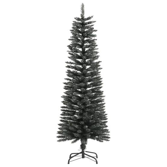 Sapin de Noël | Arbre de Noël artificiel mince avec support Vert 120 cm PVC Maison Chic - Image 1