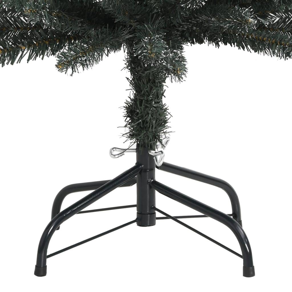 Sapin de Noël | Arbre de Noël artificiel mince avec support Vert 120 cm PVC Maison Chic - Image 4