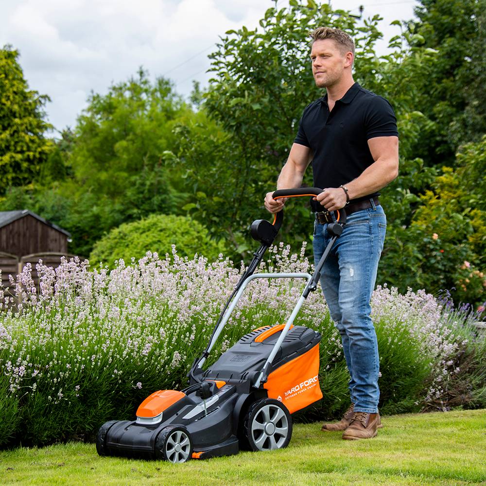 Yard Force - Tondeuse à gazon rotative sans fil 37cm batterie lithium Ion 40V  Yard Force LM G37A - Image 7