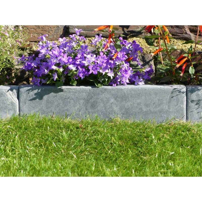 Bordure Ardoise Patinée 30 cm - Pack 5 pièces - 1,5 mètres - Image 1