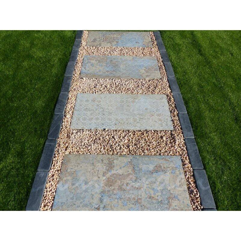 Bordure Ardoise Patinée 30 cm - Pack 5 pièces - 1,5 mètres - Image 7