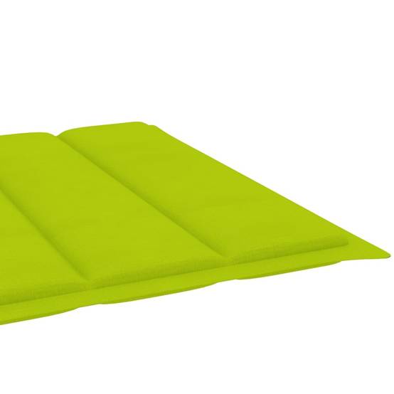 Bain de Soleil Piscine Acacia Massif Gris Roulettes Tablette Coussin Vert Vif – ComfortXL Outdoor Living - Image 4