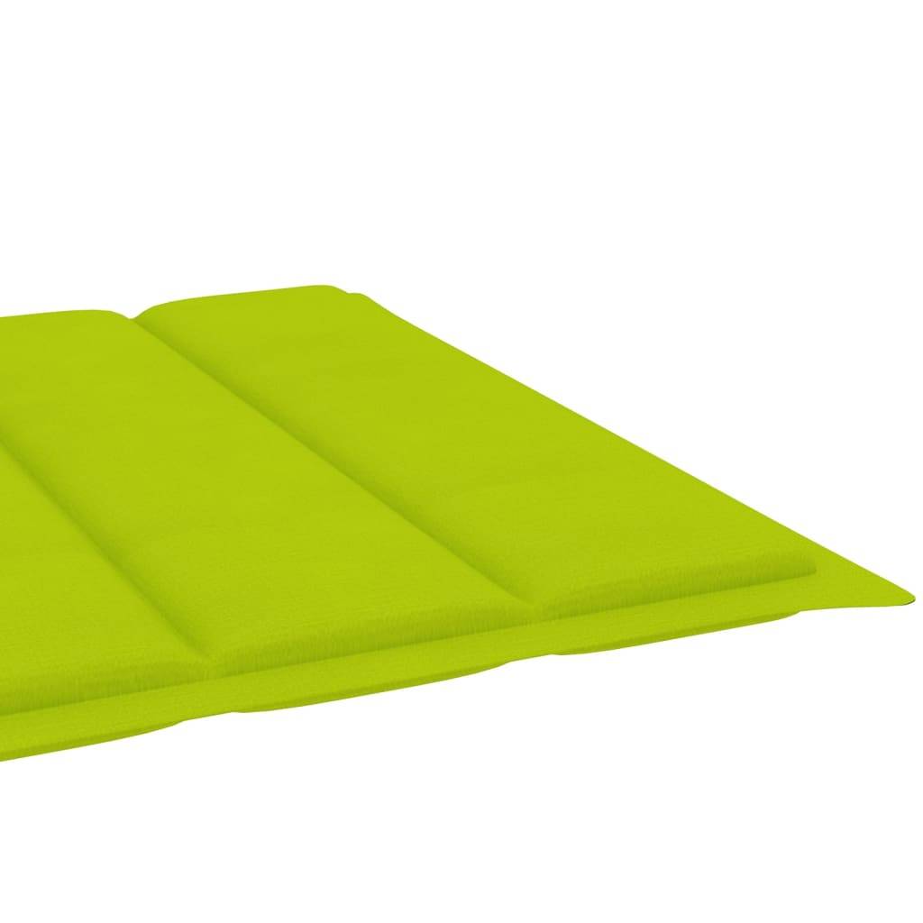 Bain de Soleil Piscine Acacia Massif Gris Roulettes Tablette Coussin Vert Vif – ComfortXL Outdoor Living - Image 4