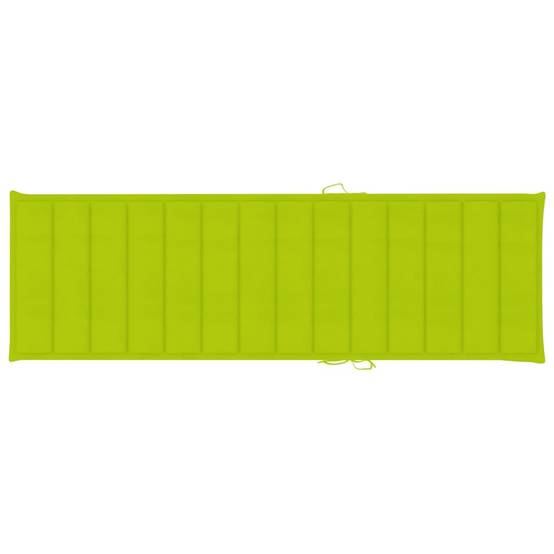 Bain de Soleil Piscine Acacia Massif Gris Roulettes Tablette Coussin Vert Vif – ComfortXL Outdoor Living - Image 3