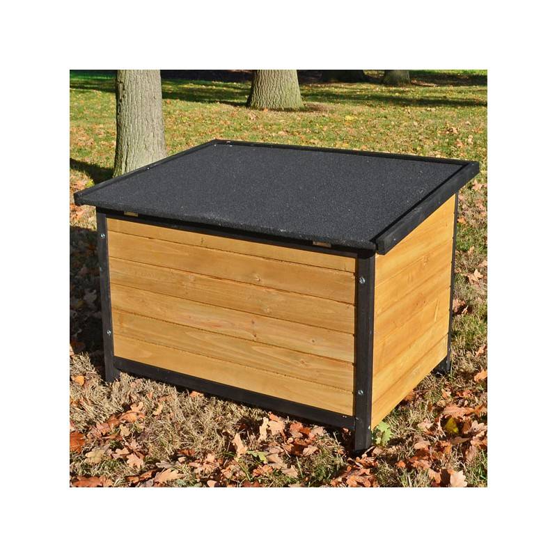Niche Chien bois pin haute qualité avec toit pliant Carlo 226 XL 116 x 79x 82 cm - Image 5