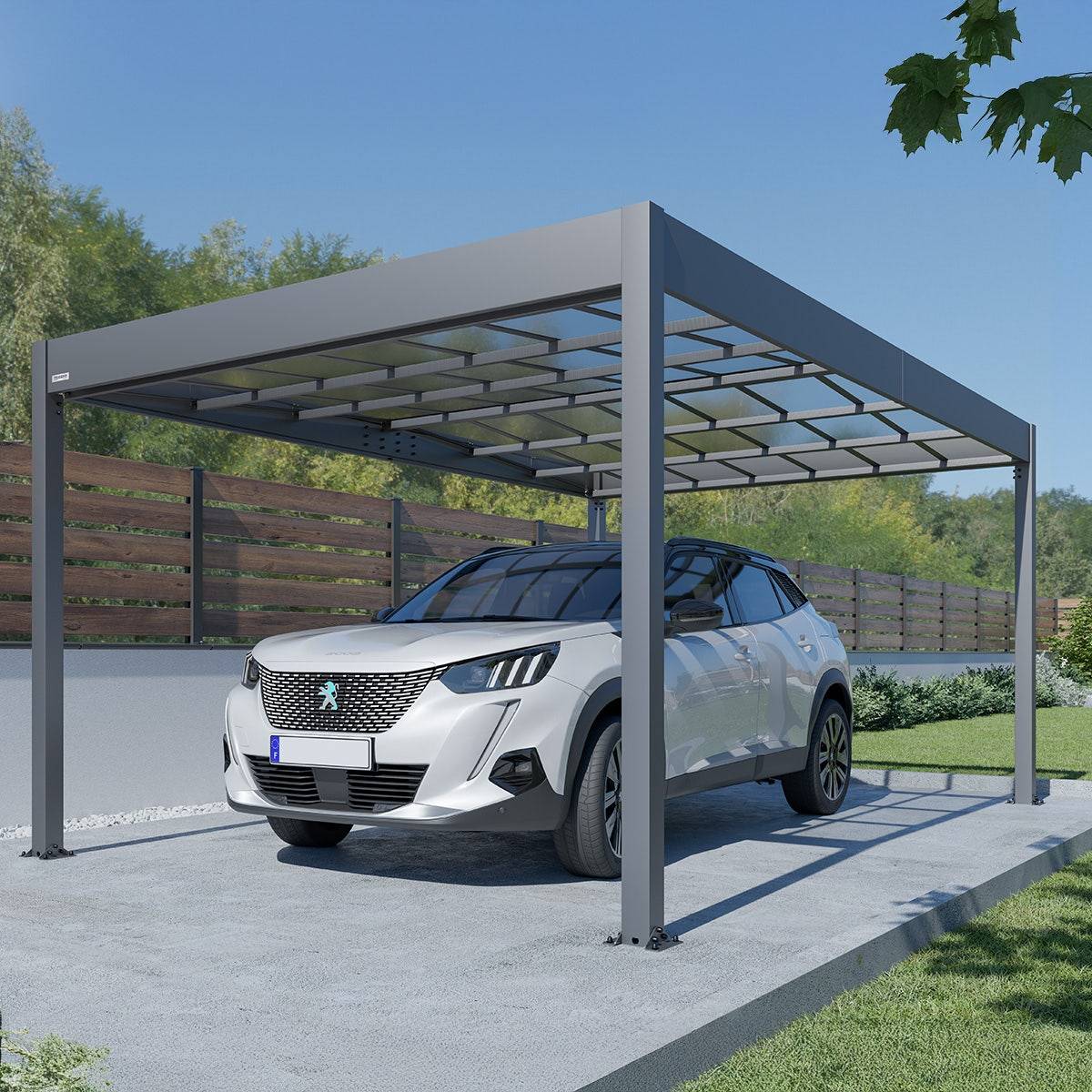 Trigano Jardin - Carport aluminium Trigano LIBECCIO 16 m² - Image 1