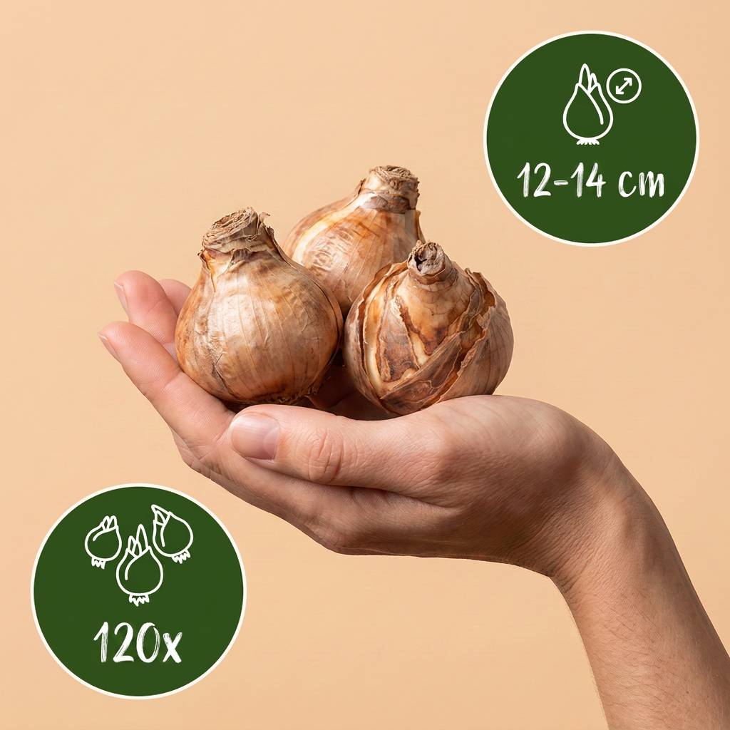La Green Touch - Narcisses à grande couronne en mélange - 120 bulbes - calibre 12/14 - Image 3