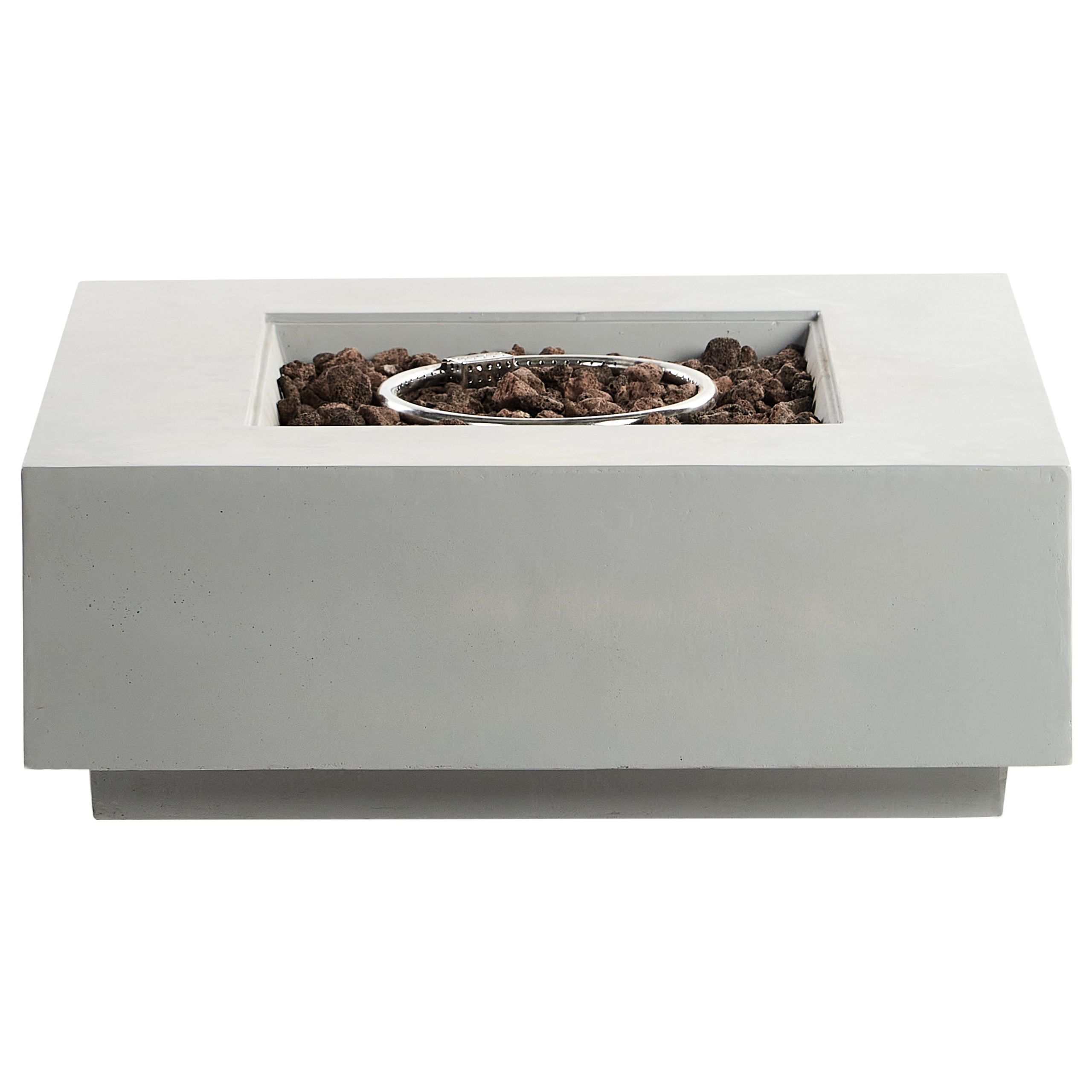 Braséro à gaz Béton renforcé de verre (GRC) Gris clair HEKLA - Beliani - Image 1
