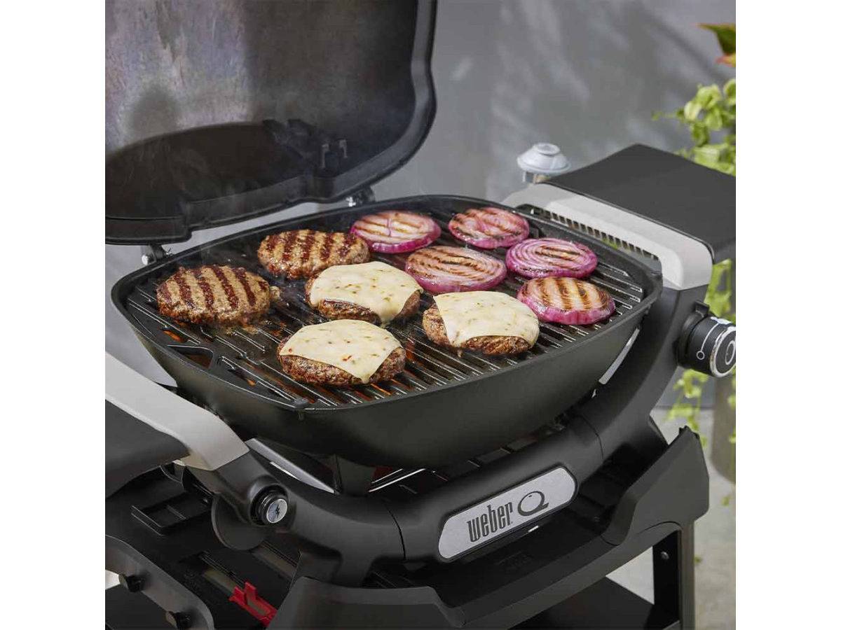 Weber - Barbecue à gaz Q 1200N noir avec pied + Housse + Rôtissoire + Spatule - Weber - Image 5