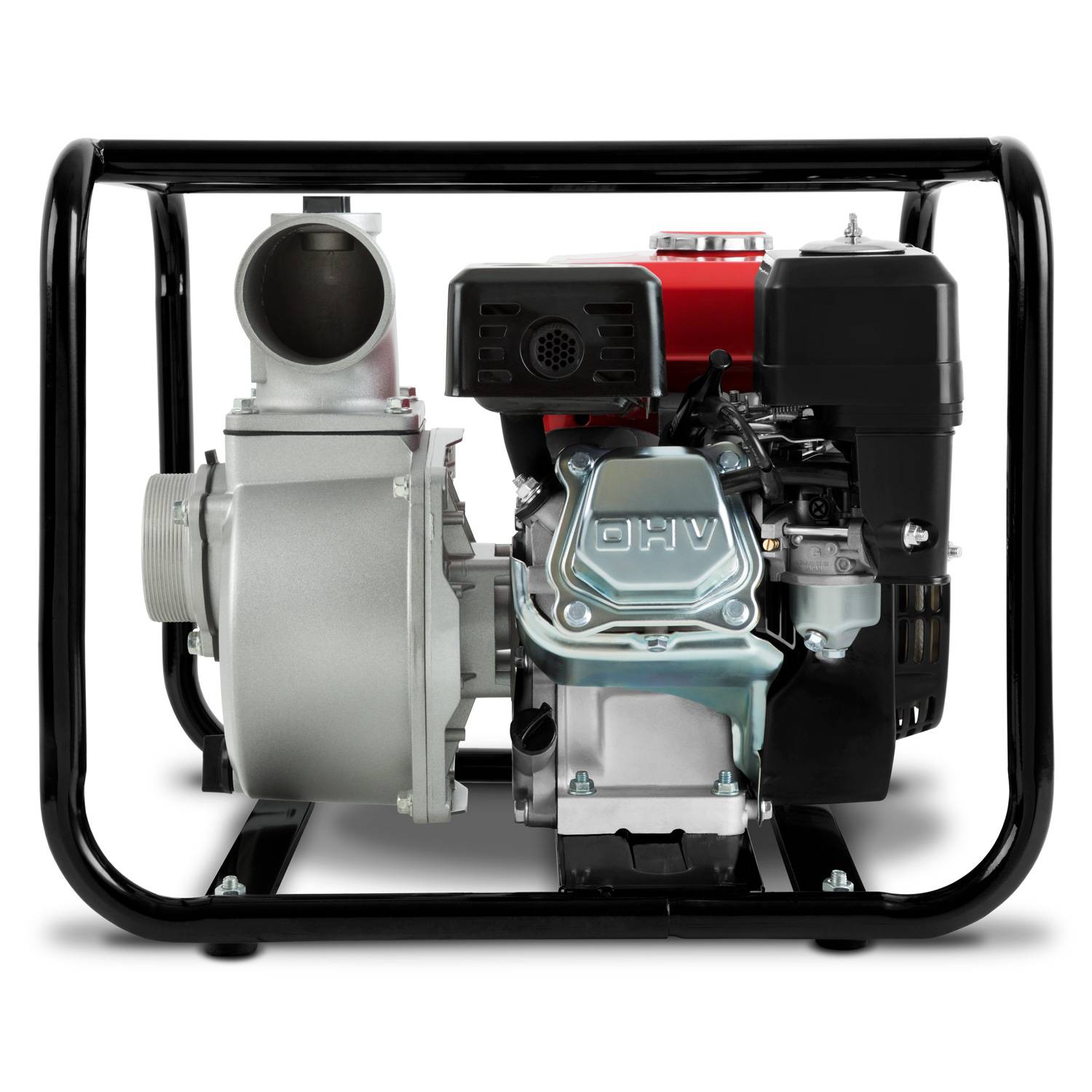 EBERTH - EBERTH Pompe a Eau Pompe de Jardin a Essence, Moteur 6,5CV, 4 Temps, Débit 60.000l/h, Raccord 3 Pouce, Hauteur d'Aspiration 7m - Image 3