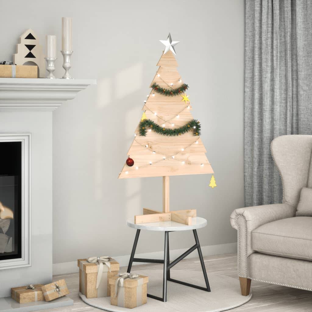 Maison Chic - Sapin de Noël | Arbre de Noël en bois pour décoration 110 cm bois massif Maison Chic - Image 2