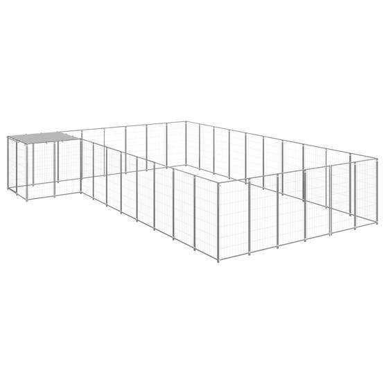 Chenil XXL pour Chien en Acier Extérieur Jardin avec Toit de Protection 19,36 m² - ComfortXL Pet Living - Image 1