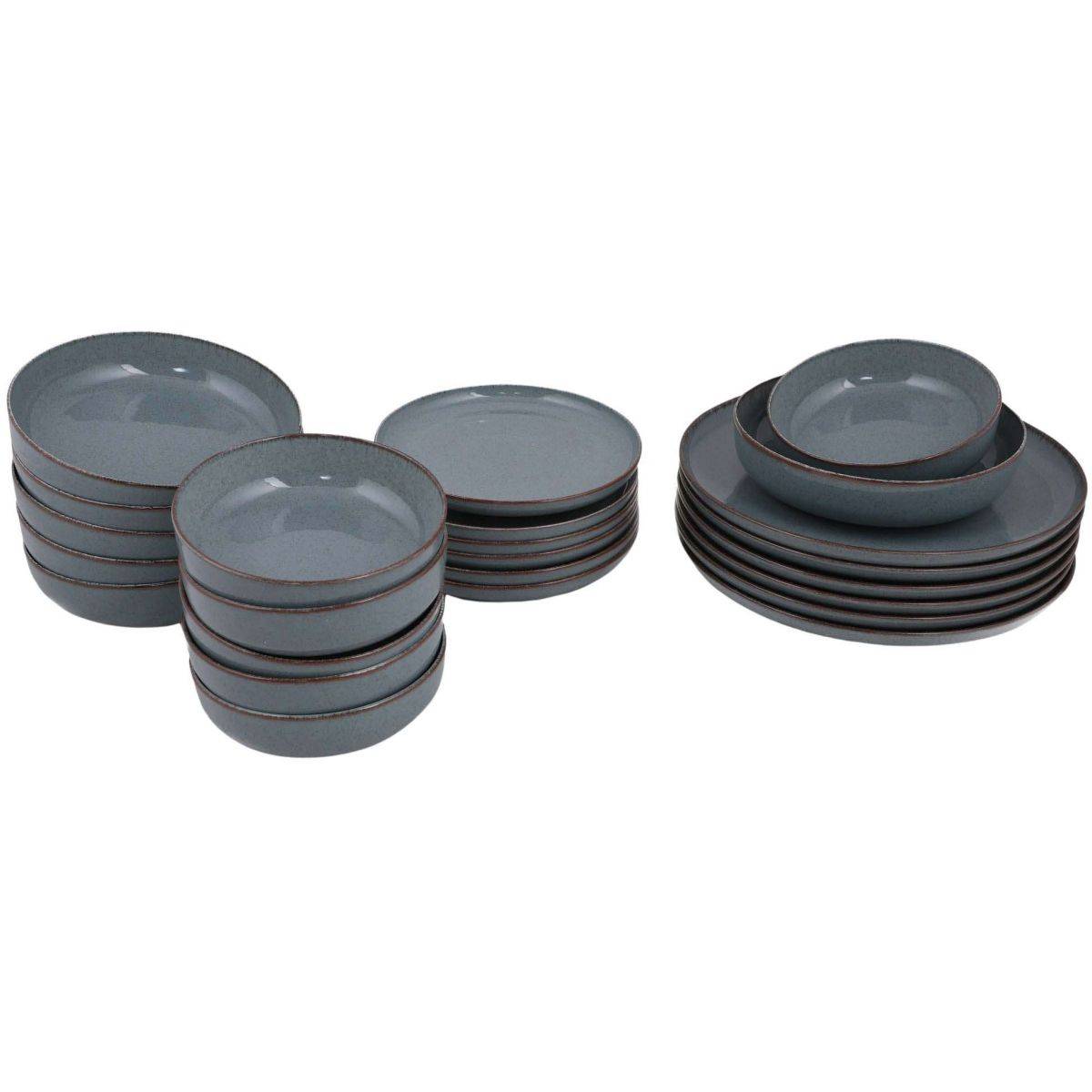 Hanah Home - Service de table en porcelaine Point 24 pièces - Image 1