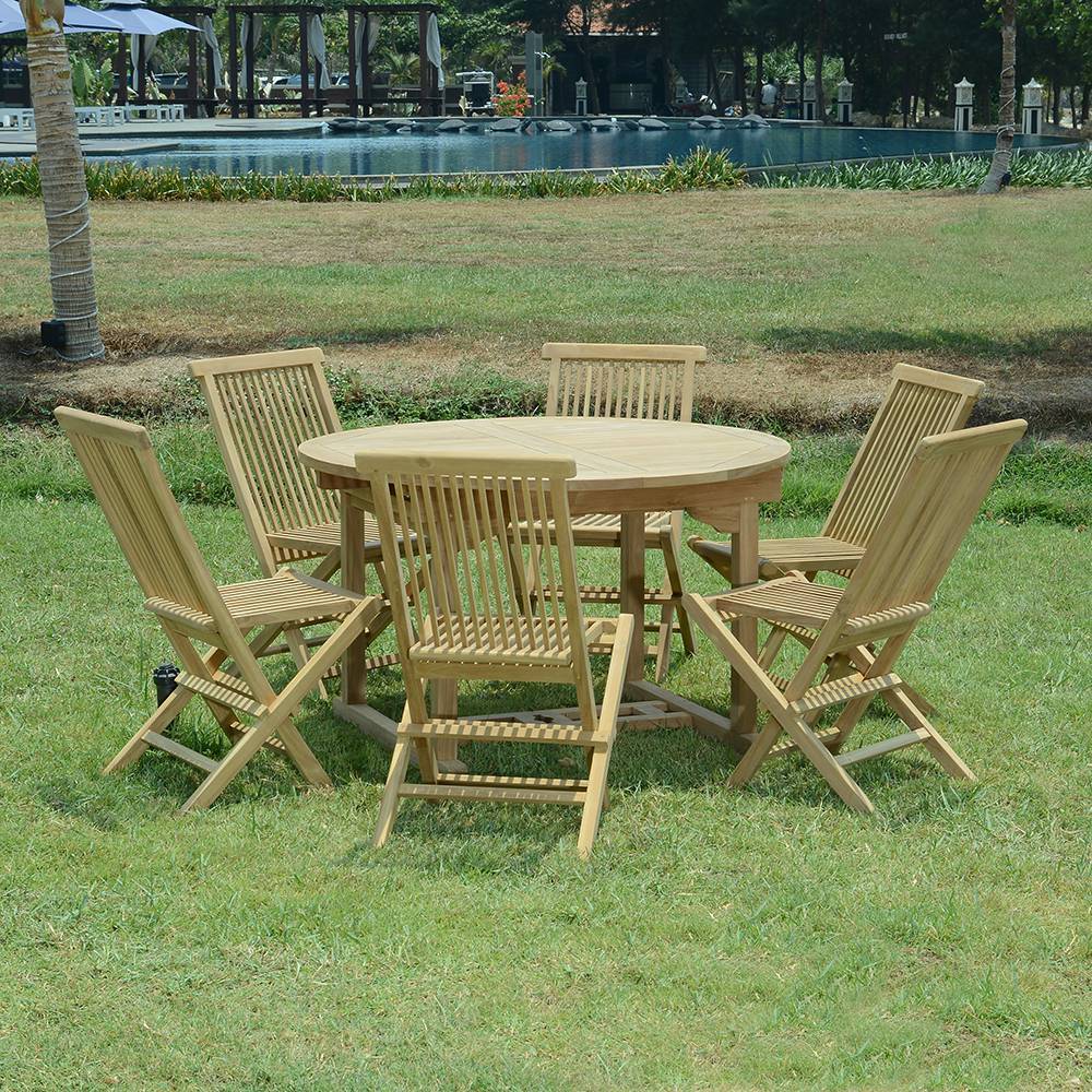 Salon de jardin teck massif Padang, 6 chaises - TECK'Attitude - Image 6