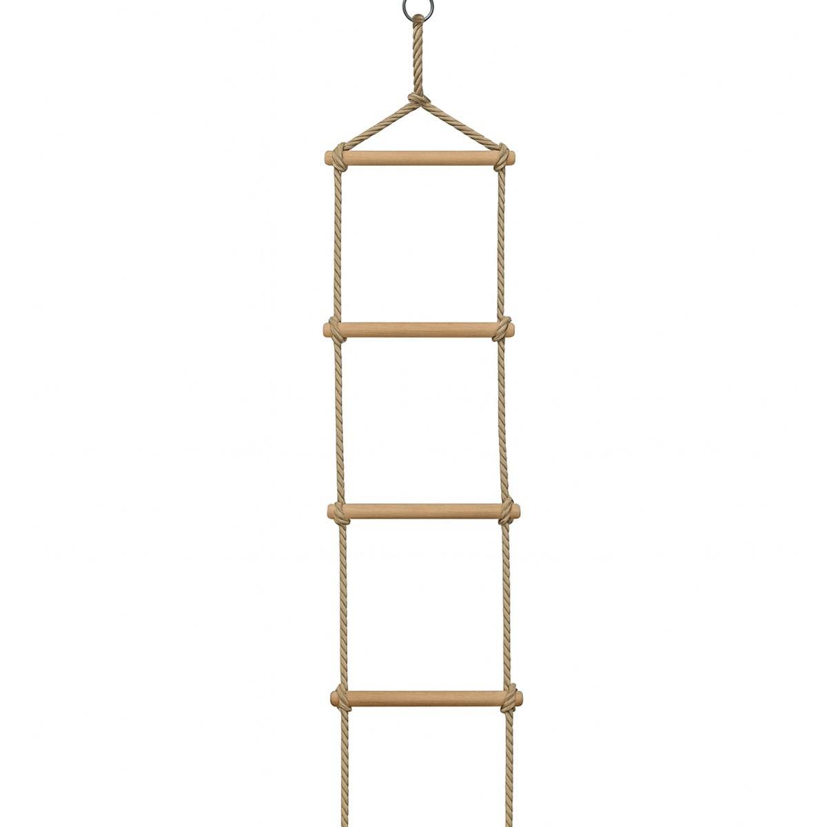 Trigano Jardin - Balançoire double avec echelle de corde - Techwood Harmonie BLOU FUN- Aléo by Trigano - Image 4