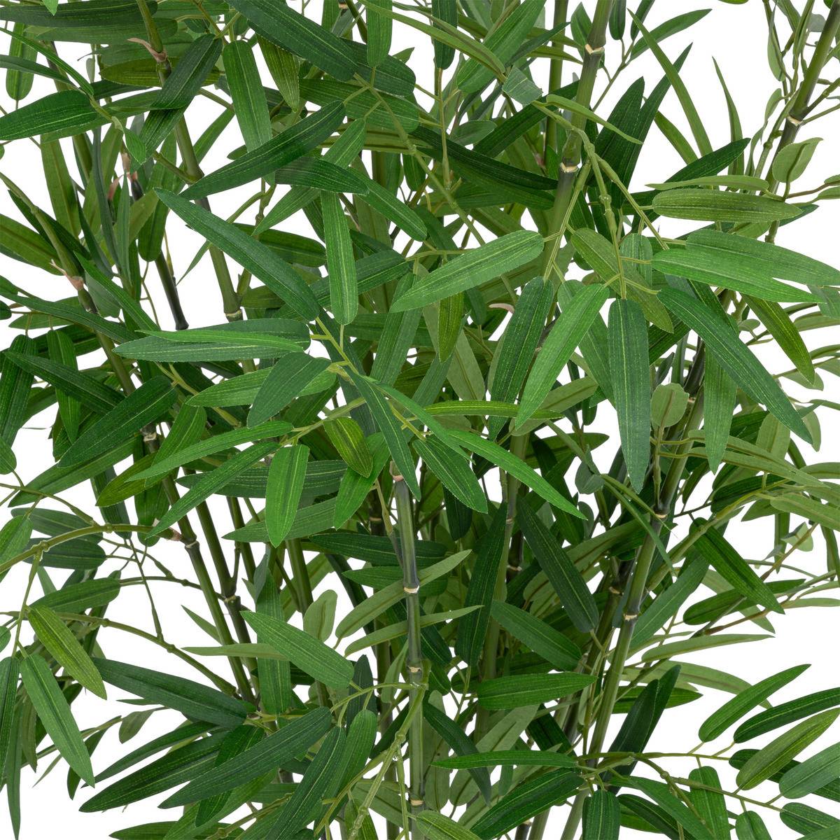 Plante artificielle Bambou dans un Pot en fibres naturelles D 45 x H 100 cm - Image 2